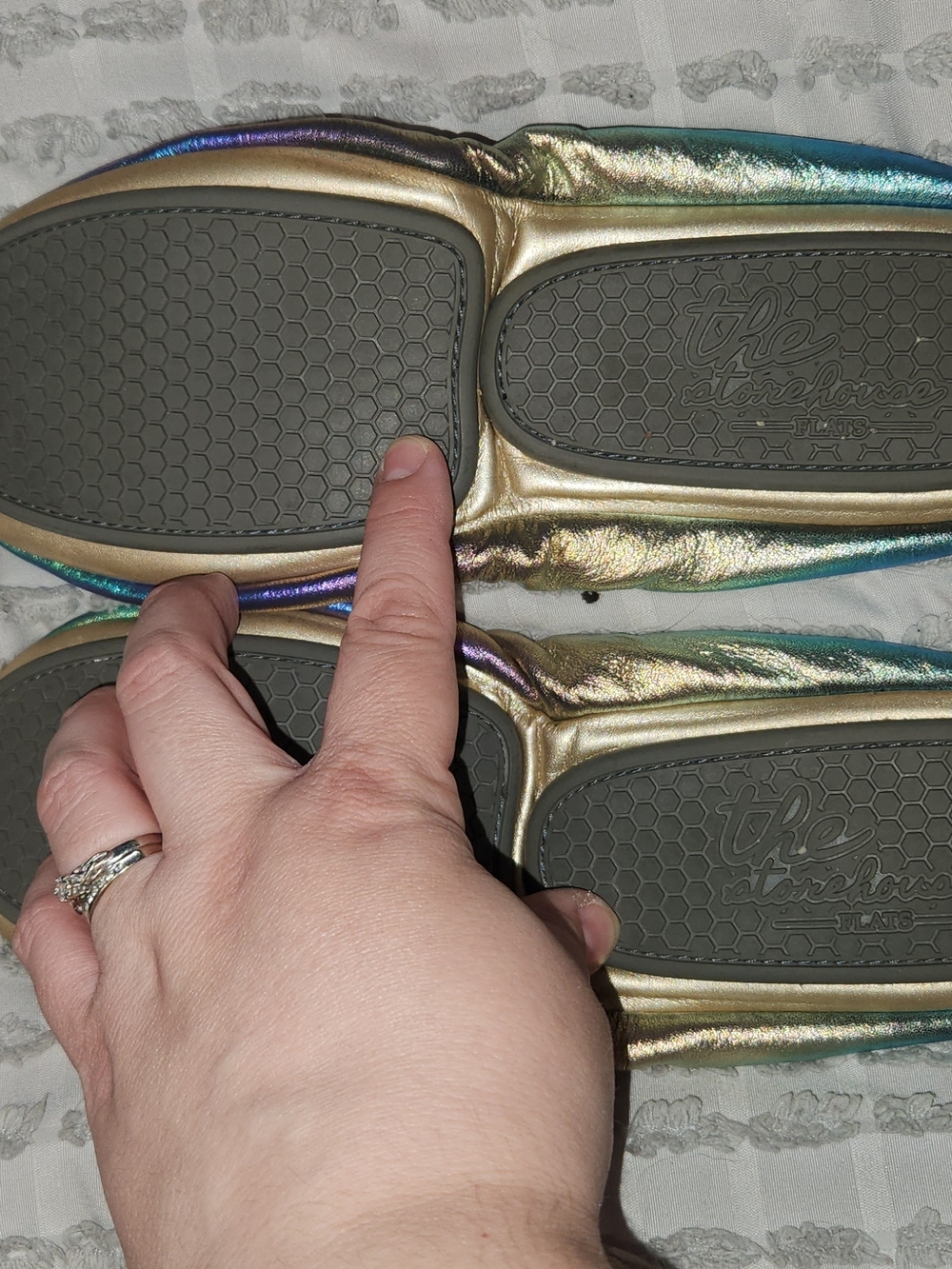 Iridescent Ballet Flats - Shimmer Multi-Color - Picture 5 of 9